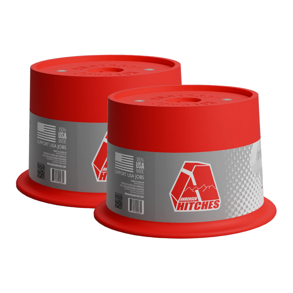 Andersen 203mm 8 inch tongue jack block for caravan, boat or tailer, 2-pack, variant