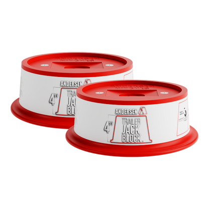 Andersen 102mm 4 inch tongue jack block for caravan, boat or tailer, 2-pack