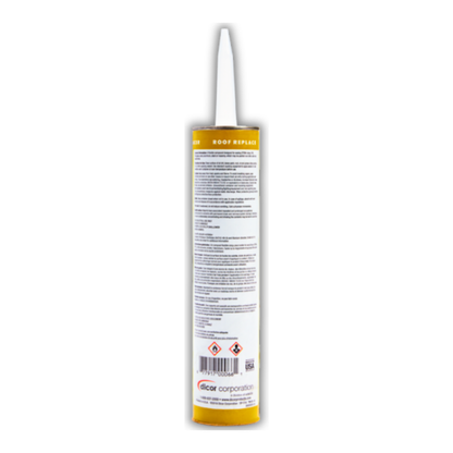 Dicor non-levelling lap sealant tube showing back label